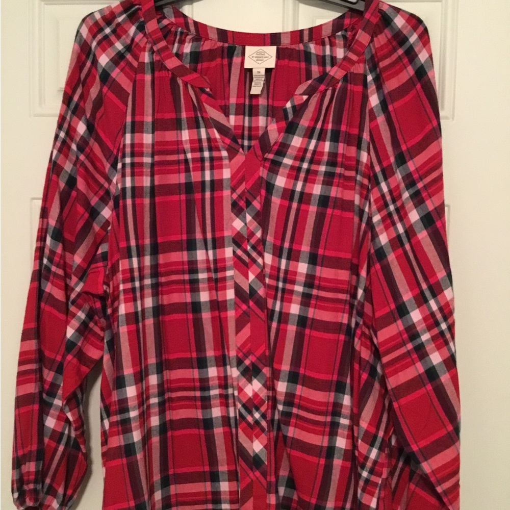Women's Plus Flannel Tunic